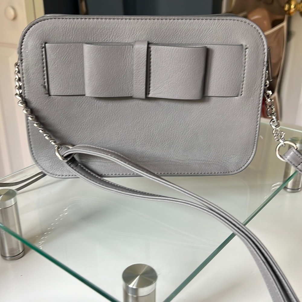 Never been used, gray cross body! Max studio. 2 zipper compartments.